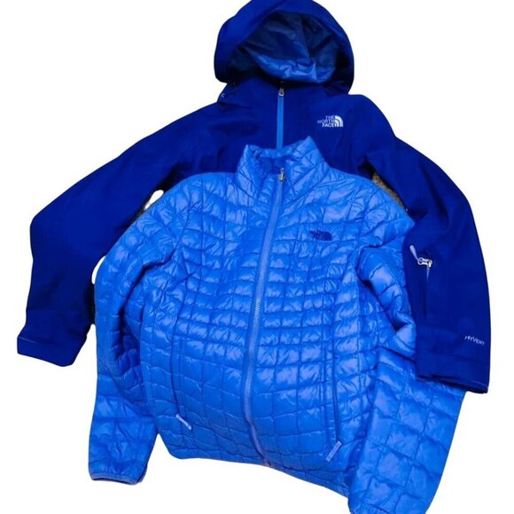 The North Face 3 In 1 Hyvent Thermoball-Eco Triclimate Hooded Blue Jacket Size S - Picture 3 of 15